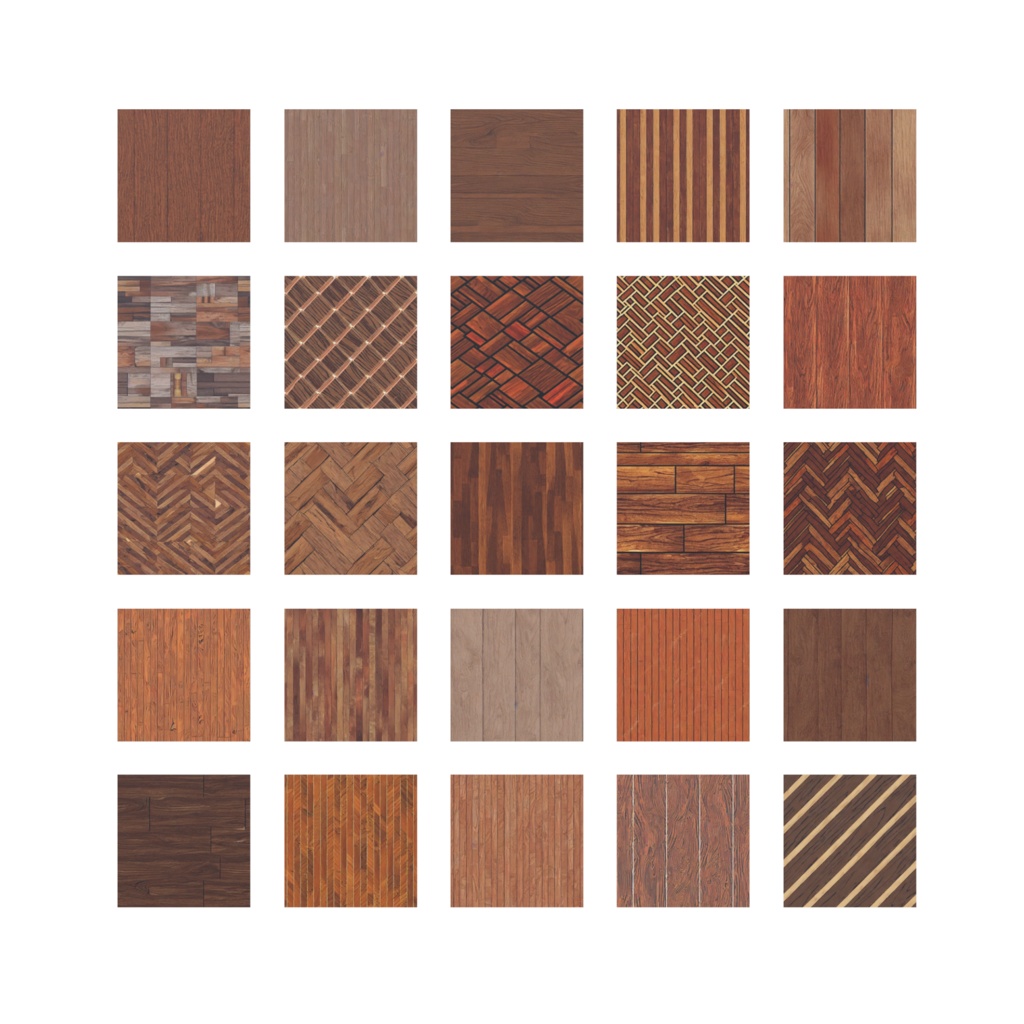 【100種類】Seamless Wooden Floor Texture Set