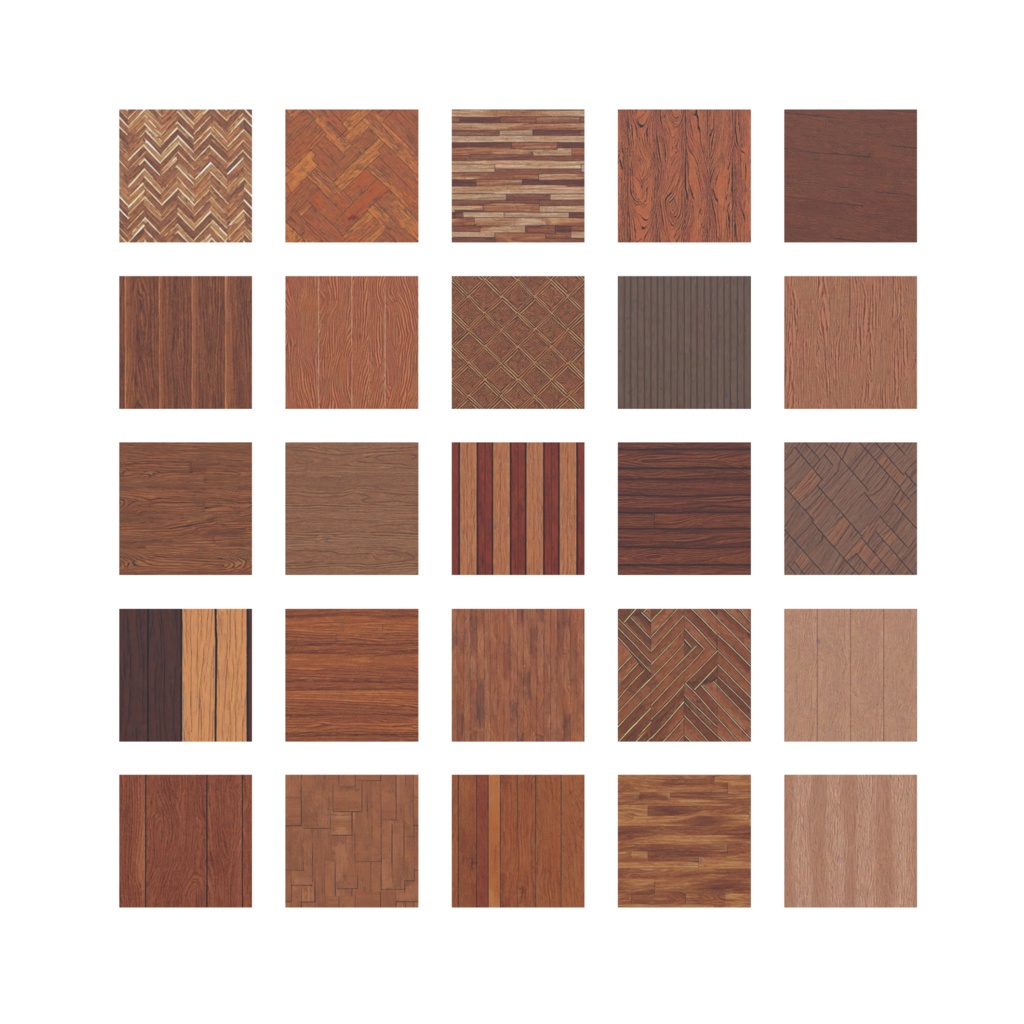 【100種類】Seamless Wooden Floor Texture Set
