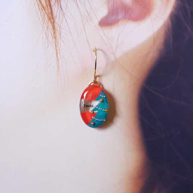 ドロップキャンディ・クリスマスピアス・イヤリング