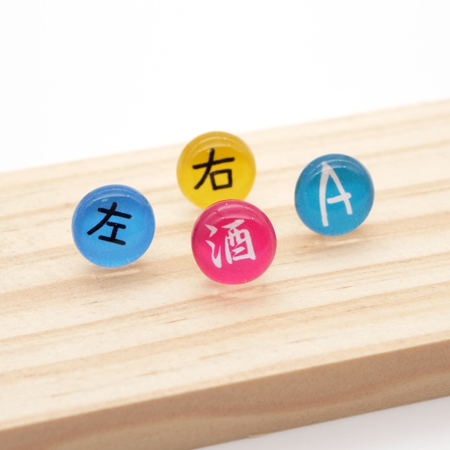 文字入れできる!30色組み合わせ無限大ピアス!~推しカラーがきっとあるよ~