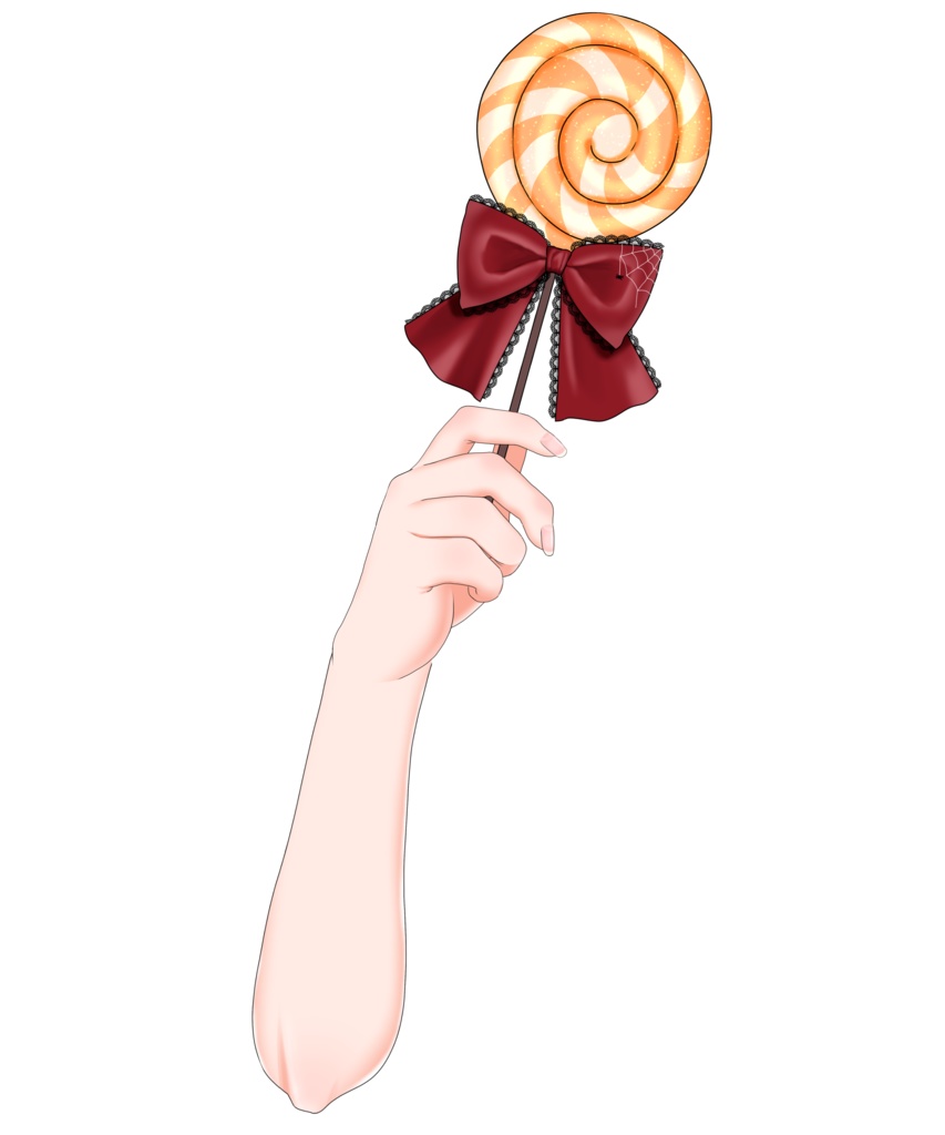 【透過png】ハロウィンぐるぐるキャンディー