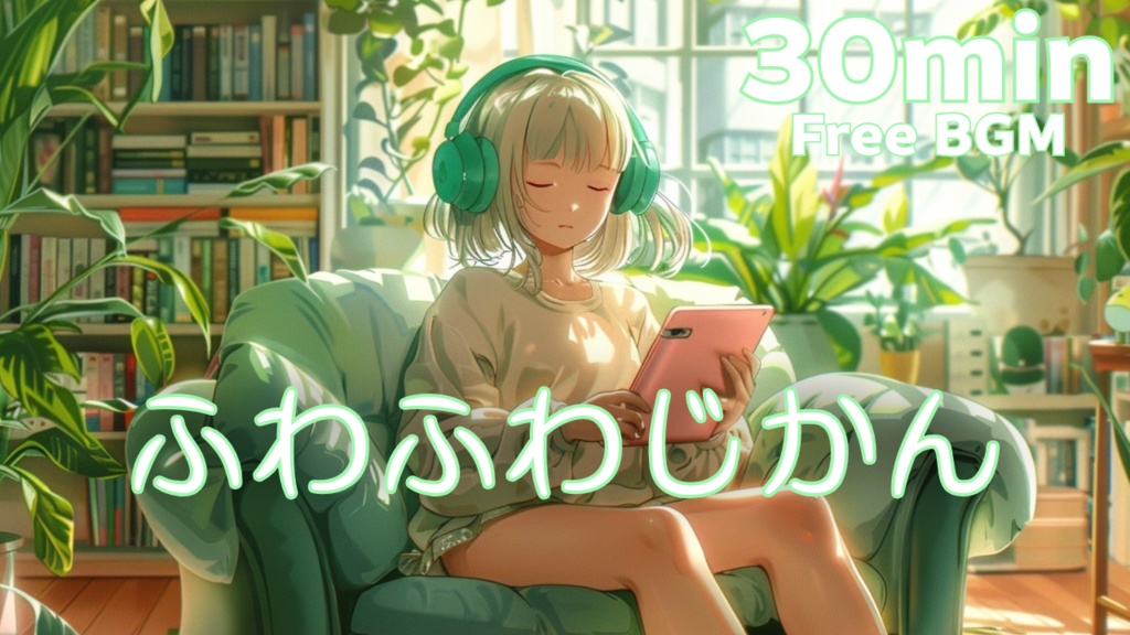 [フリーBGM]ふわふわじかん｜やさしい午後のチルポップ｜30分の癒しループ