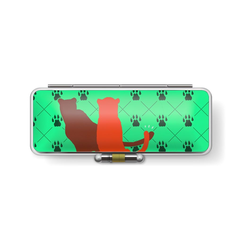 チーター姉妹印鑑ケース緑ver