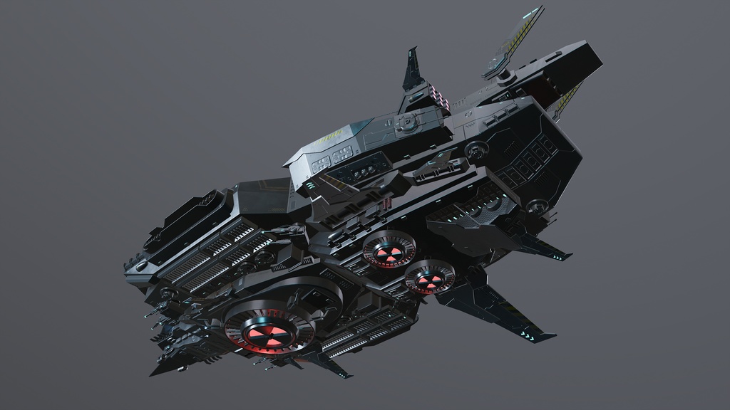 [AAA] オリジナルSF宇宙船 "SM_SpaceShip" (ゲームレディ / 4K PBR)