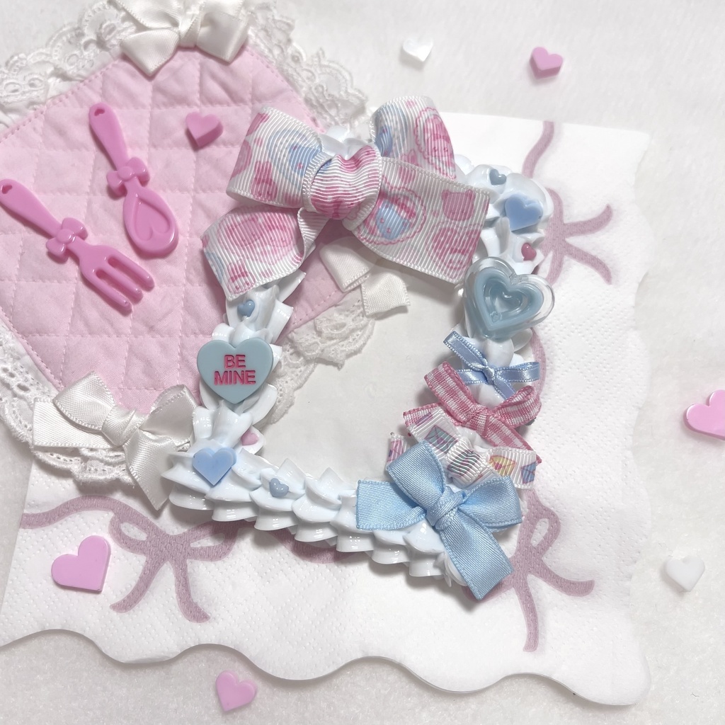 B8♥ melty milky whip♡baby blue