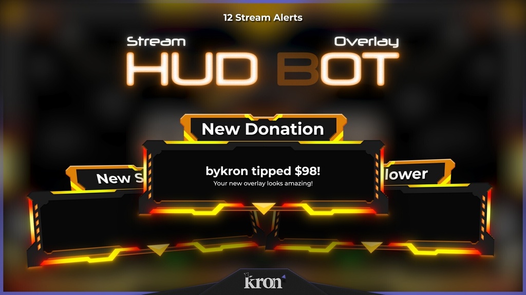 〖配信者向け〗Hud Bot|HUD・タクティカル 動く配信画面|OBS対応オーバーレイ