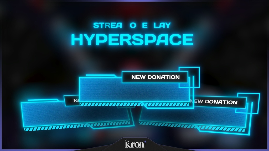 〖配信者向け〗Hyperspace|宇宙船・SF 動く配信画面|OBS対応オーバーレイ