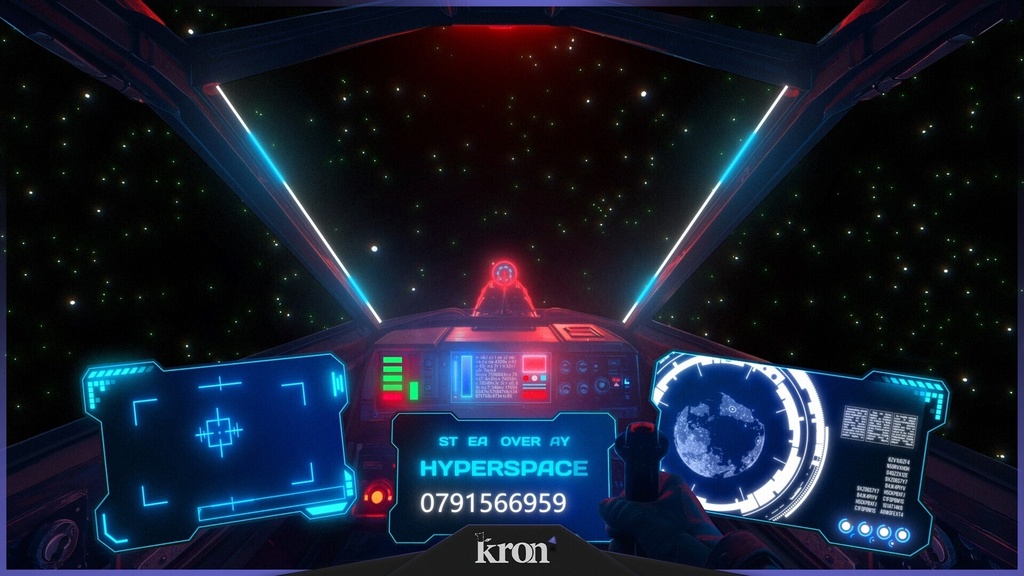 〖配信者向け〗Hyperspace|宇宙船・SF 動く配信画面|OBS対応オーバーレイ