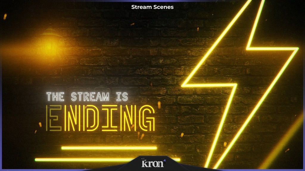 〖配信者向け〗Lightning|稲妻・ネオン 動く配信画面|OBS対応オーバーレイ