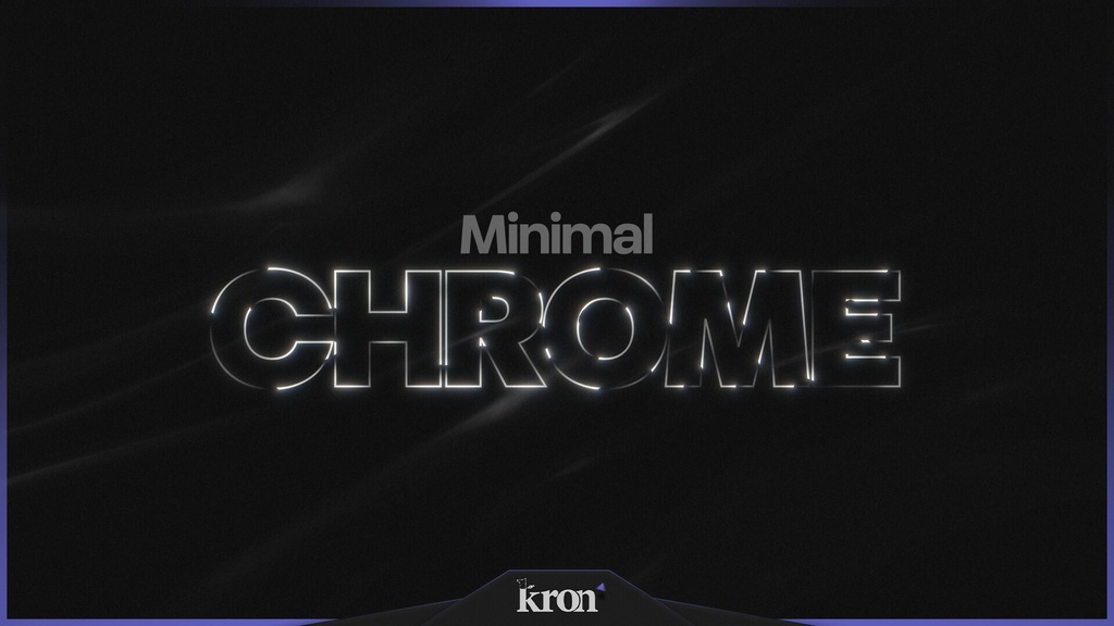 〖配信者向け〗Minimal Chrome|クローム・ミニマル 動く配信画面|OBS対応オーバーレイ