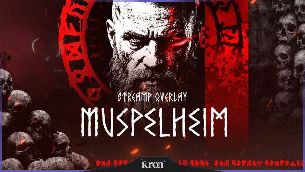 〖配信者向け〗Muspelheim|北欧神話・炎 動く配信画面|OBS対応オーバーレイ