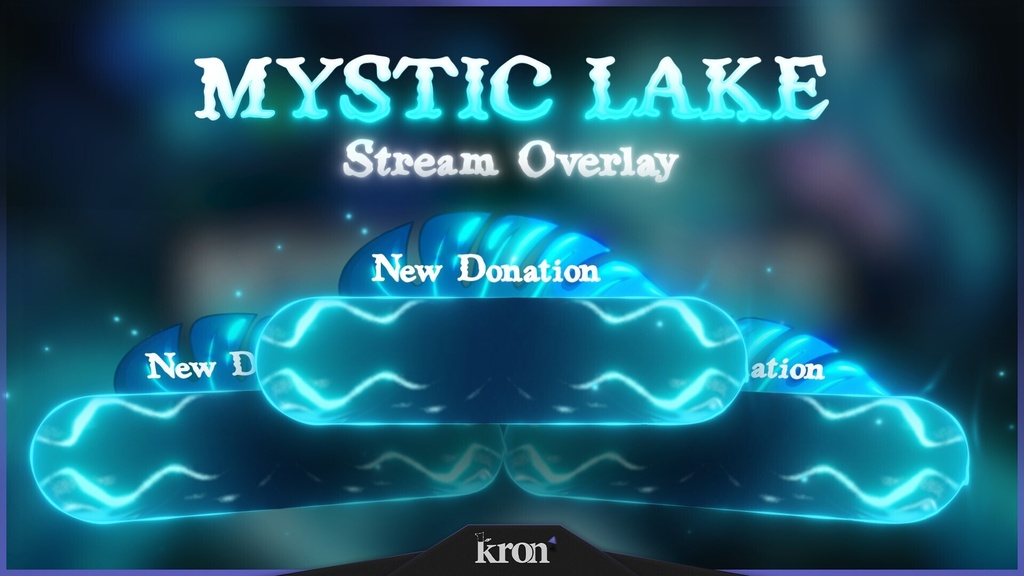 〖配信者向け〗Mystic Lake|幻想的な湖・鯉 動く配信画面|OBS対応オーバーレイ