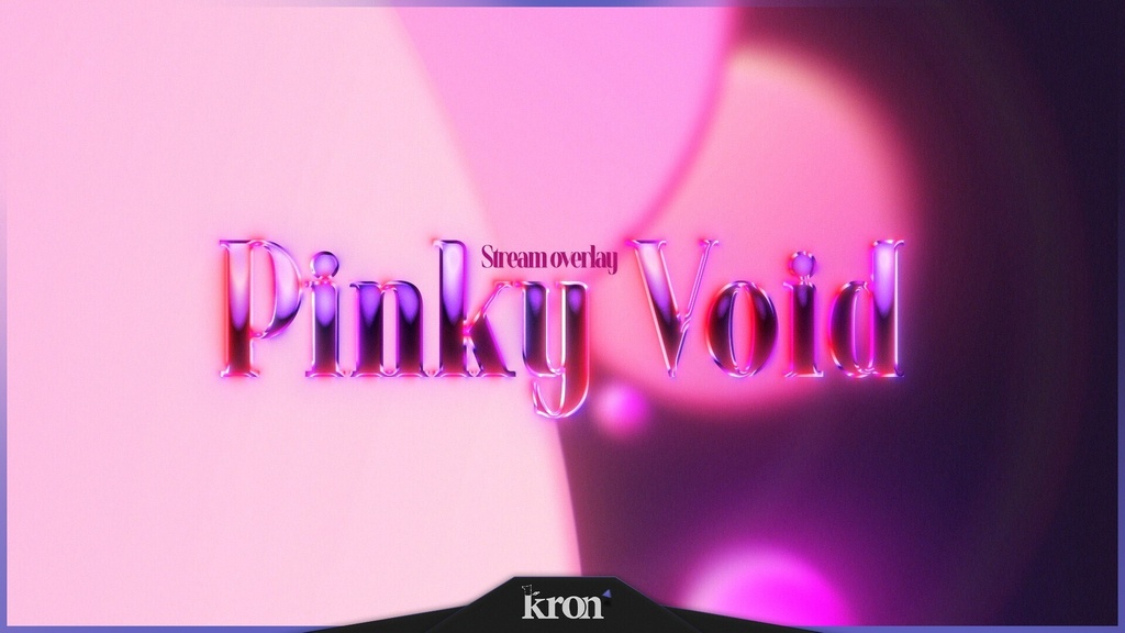 〖配信者向け〗Pinky Void|ドリーミー・ピンク 動く配信画面|OBS対応オーバーレイ
