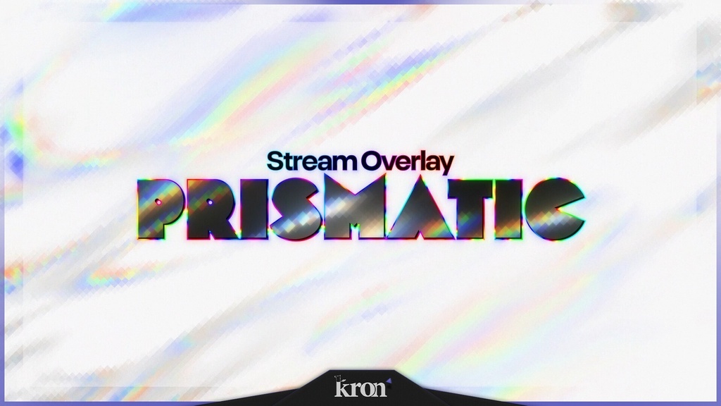 〖配信者向け〗Prismatic|ホログラム・プリズム 動く配信画面|OBS対応オーバーレイ