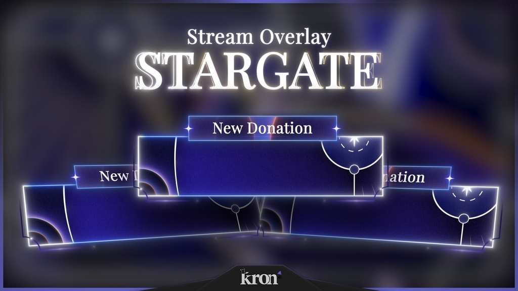 〖配信者向け〗Stargate|星座・コズミック 動く配信画面|OBS対応オーバーレイ