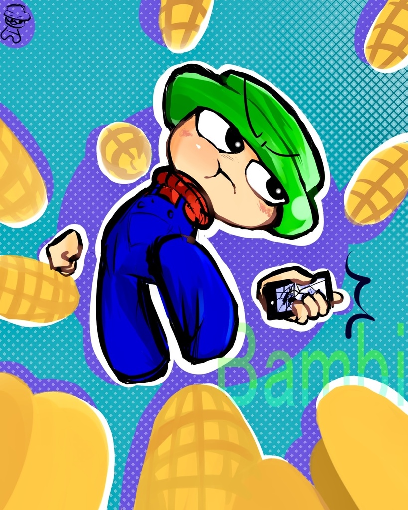 DnBのBambi缶バッジ