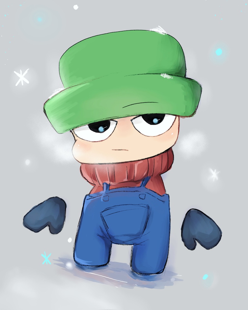 冬Bambiのアクリルキーホルダー