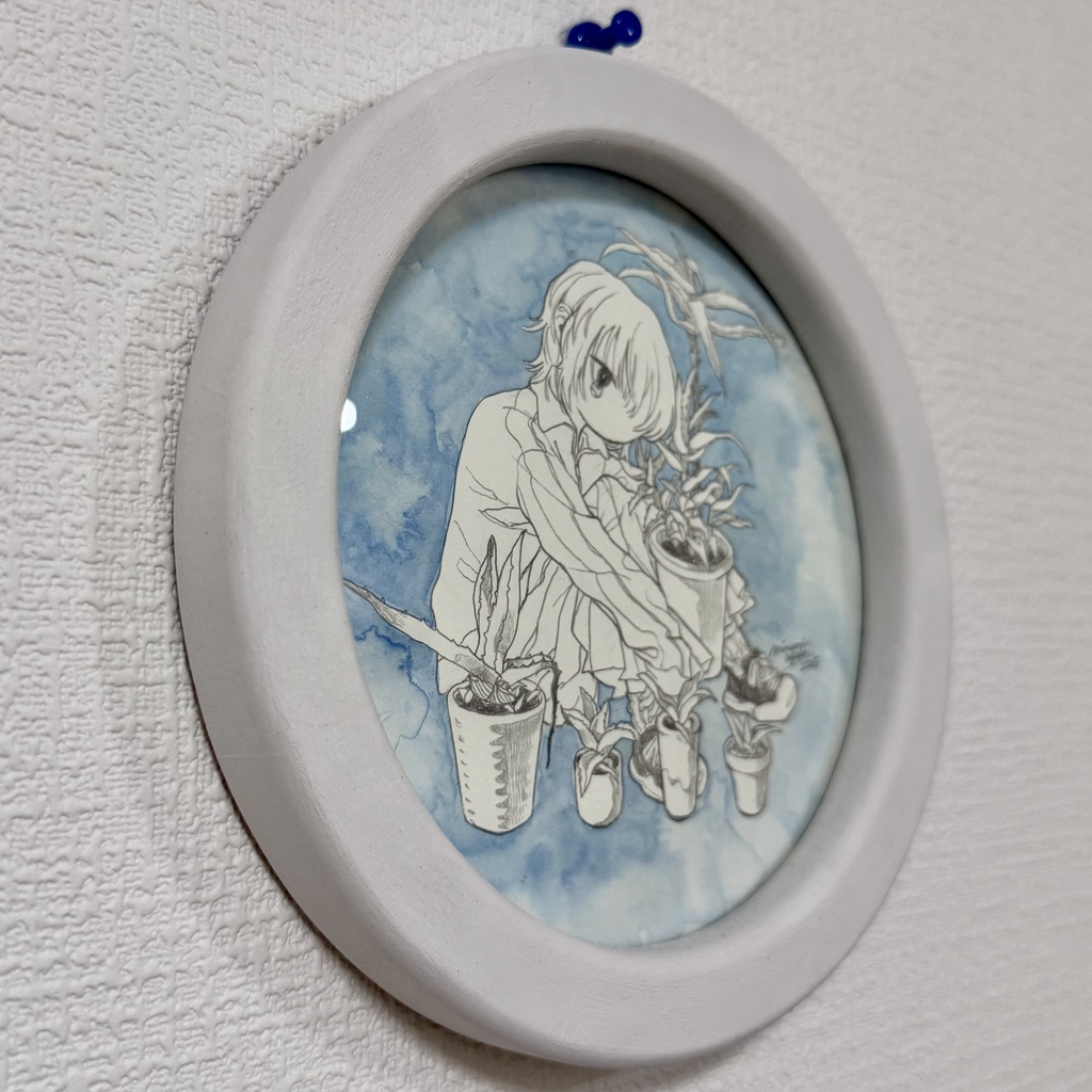 額装作品「忘れられた愛」