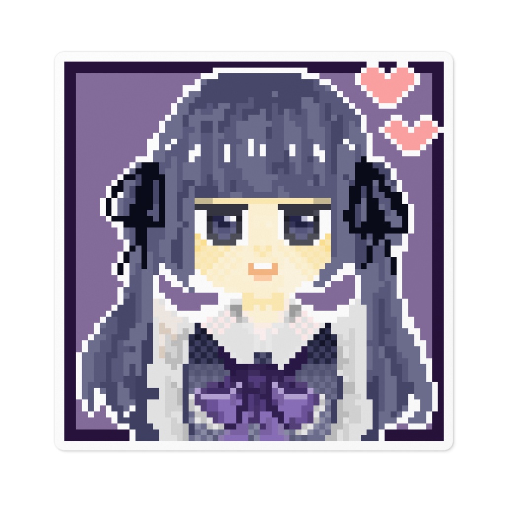 ツインテメイドちゃんステッカー。