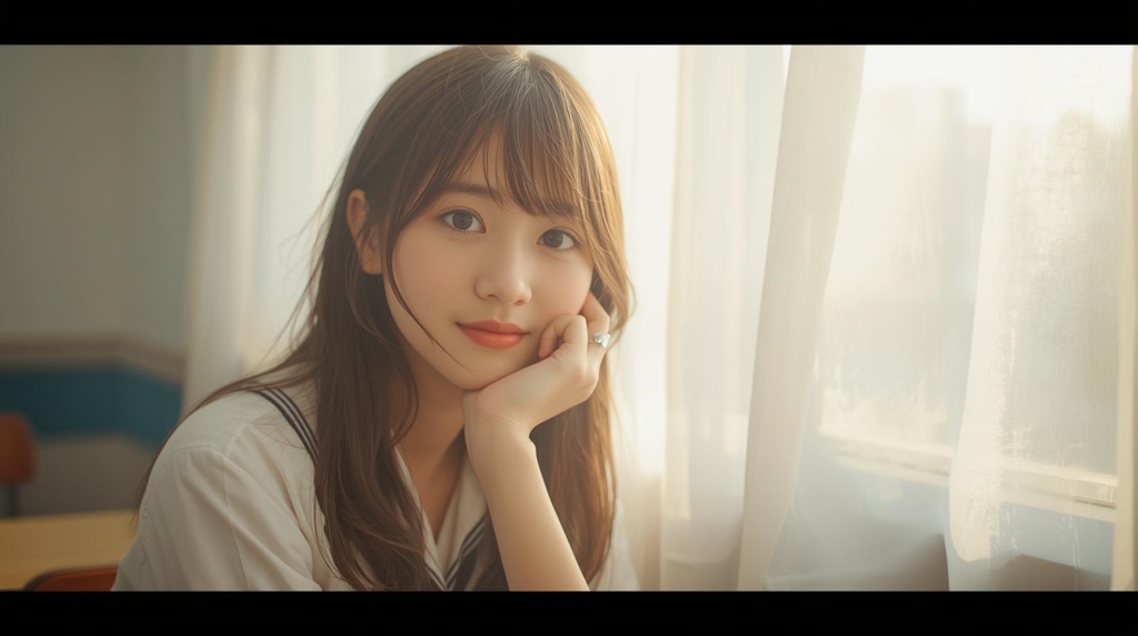 🌅 放課後の光 — After School Light  ―       光の中で、少女たちが一瞬だけ見せる“きらめき” ―