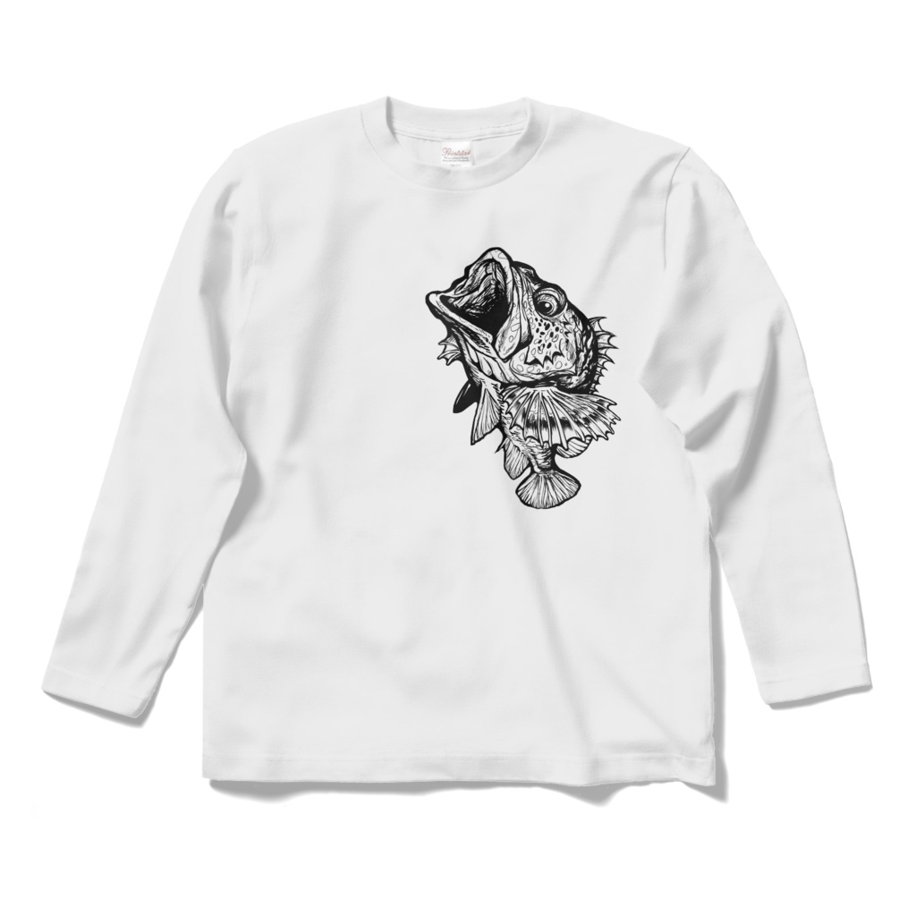 カサゴ中　黒　design by 小雑貨魚屋