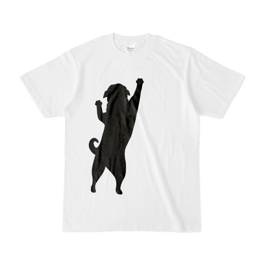 パグシルエットA 黒 original design