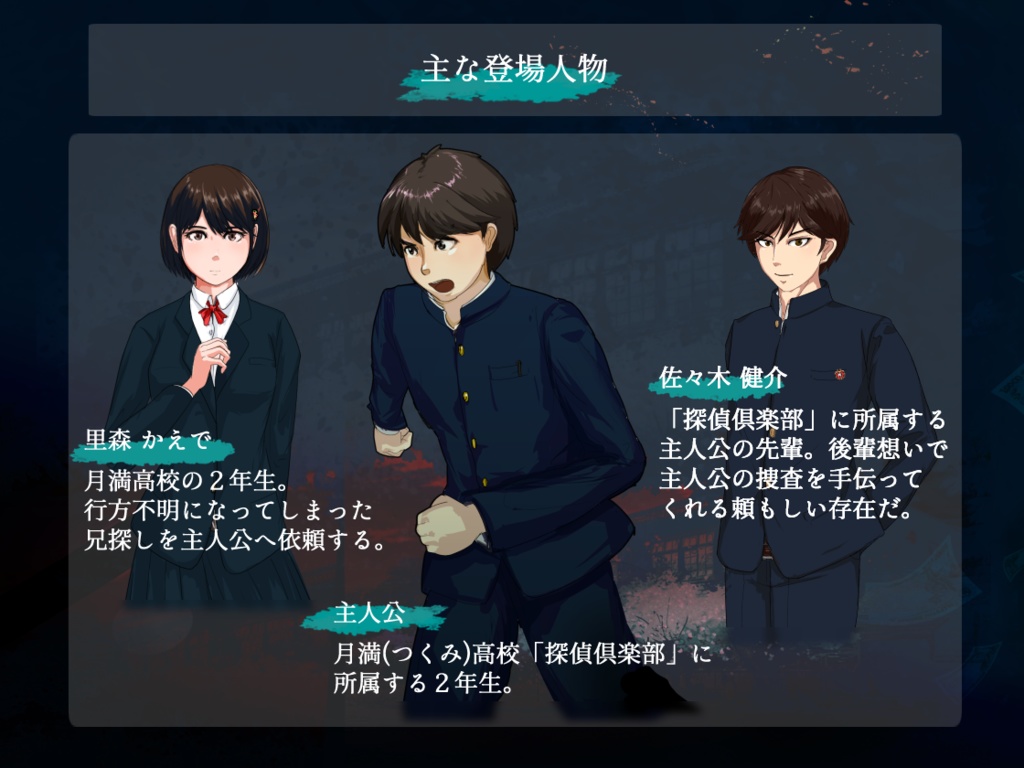 七星探偵倶楽部~黄金虫の帰巣~ 体験版