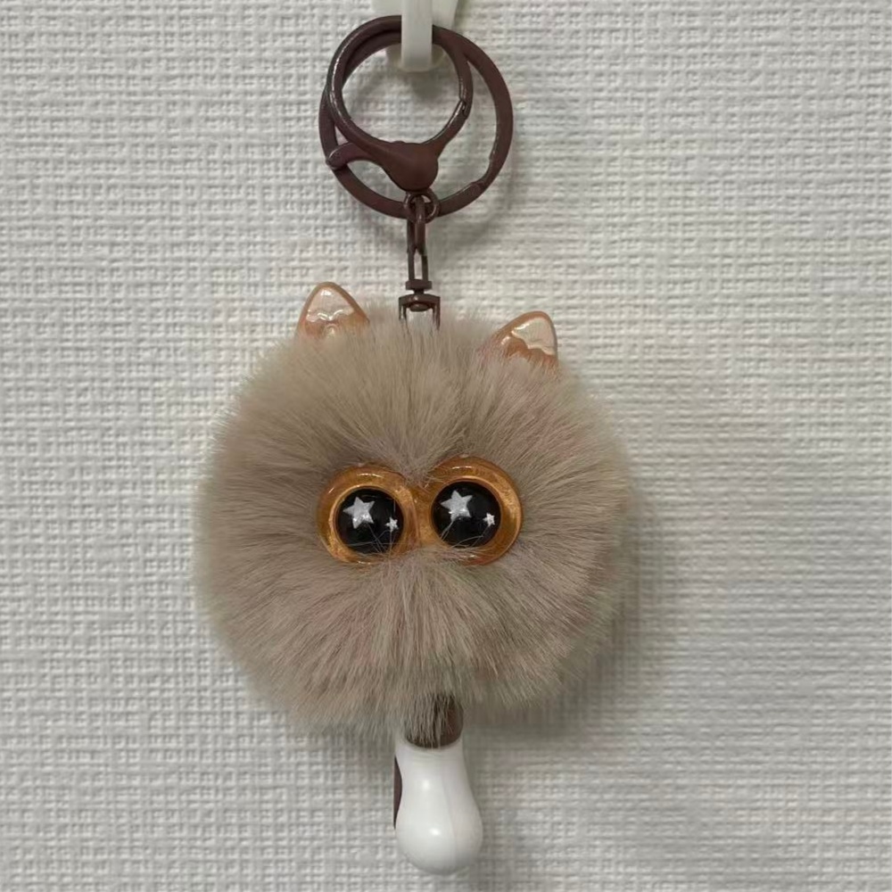 『新発売』　超可愛いこねこ　灰色　キーホルダー・ストラップ