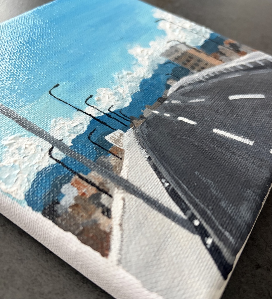 🎨アクリル絵の具『なつのおわり』