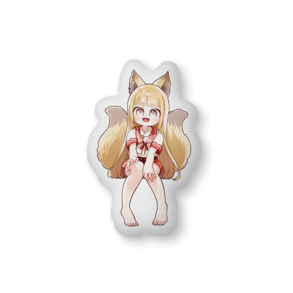 四月一日びゃっこふかふかクッション（両面印刷）【活動４周年記念】