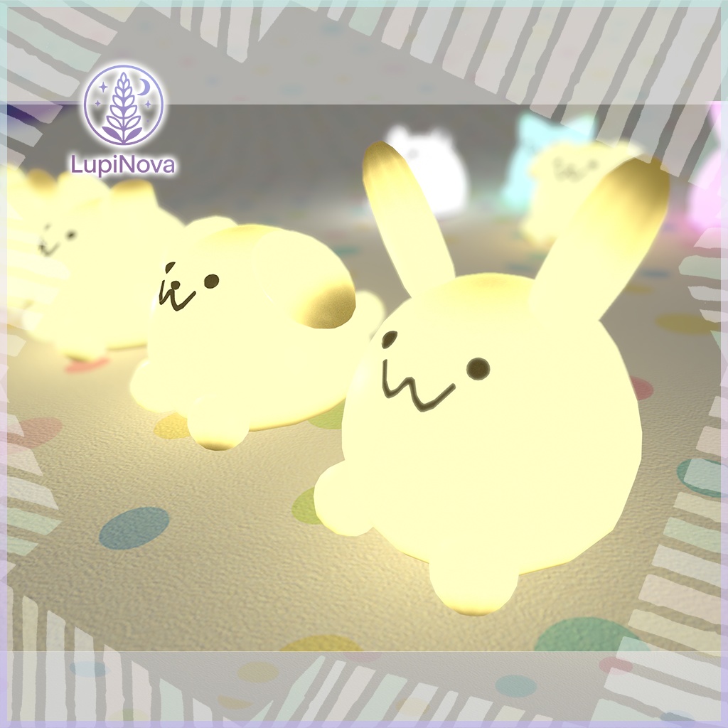 『Animal Light』くま・ねこ・いぬ・うさぎ 4Color