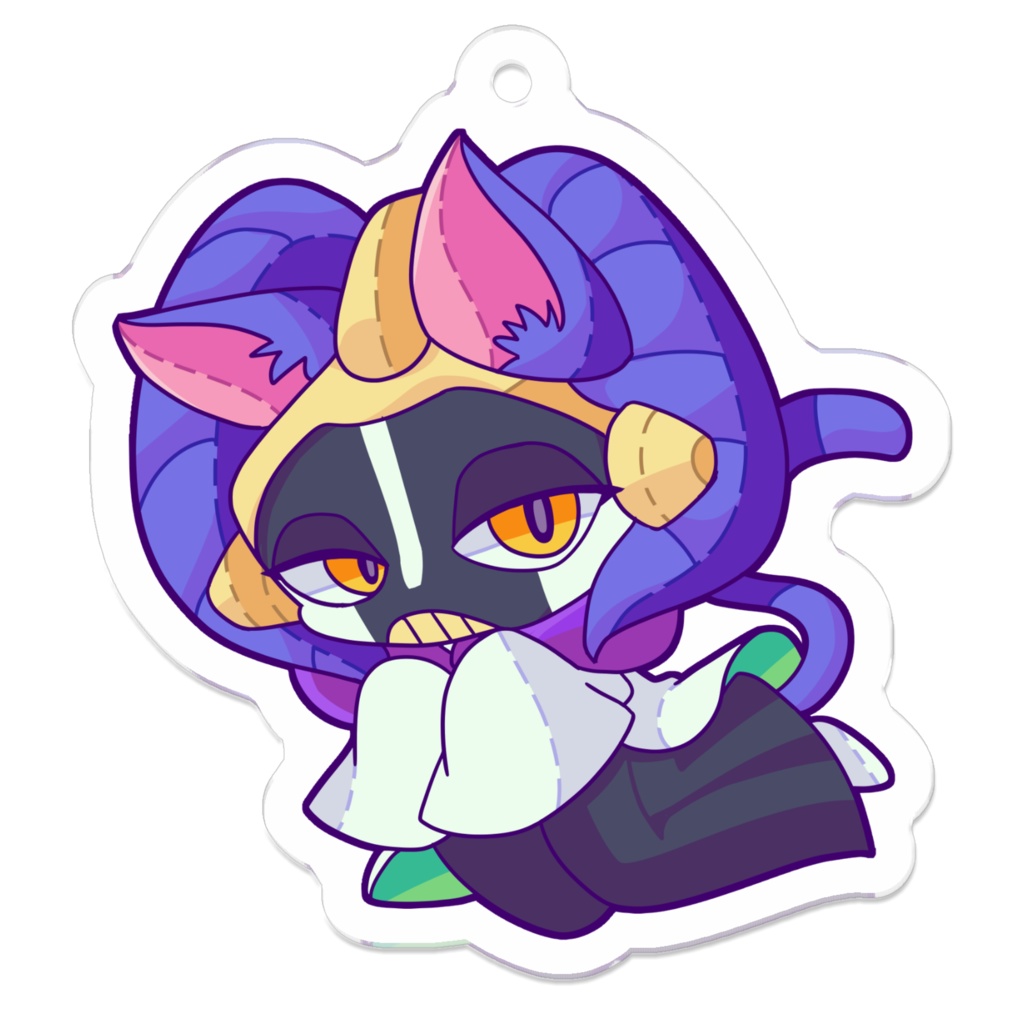 まゆねこアクリルキーホルダー