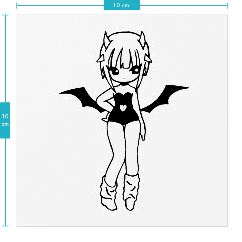 悪魔いばらちゃんステッカー①