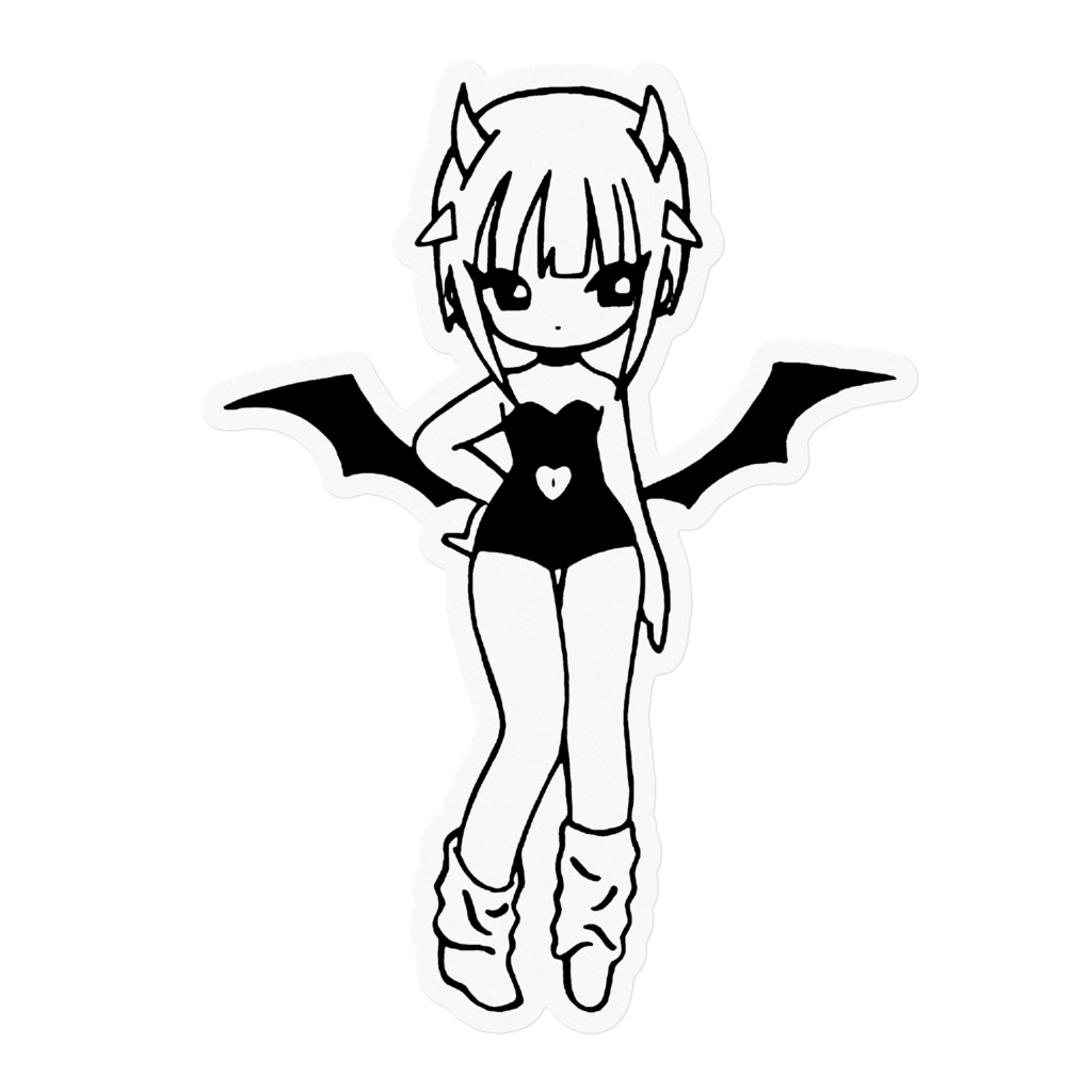悪魔いばらちゃんステッカー①