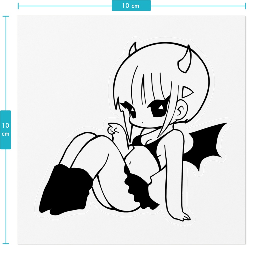 悪魔いばらちゃんステッカー②
