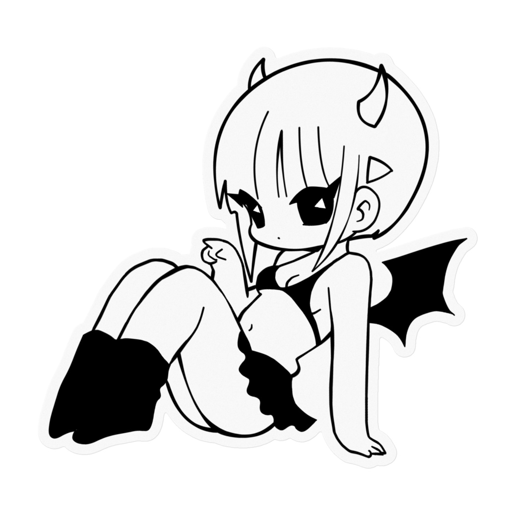 悪魔いばらちゃんステッカー②