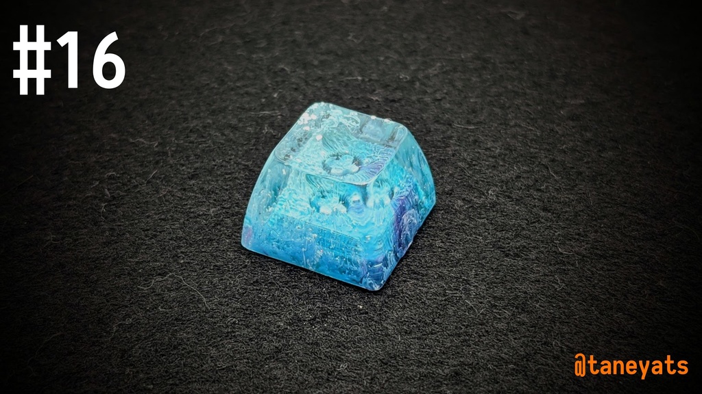 ソリッドレジンアートキーキャップ