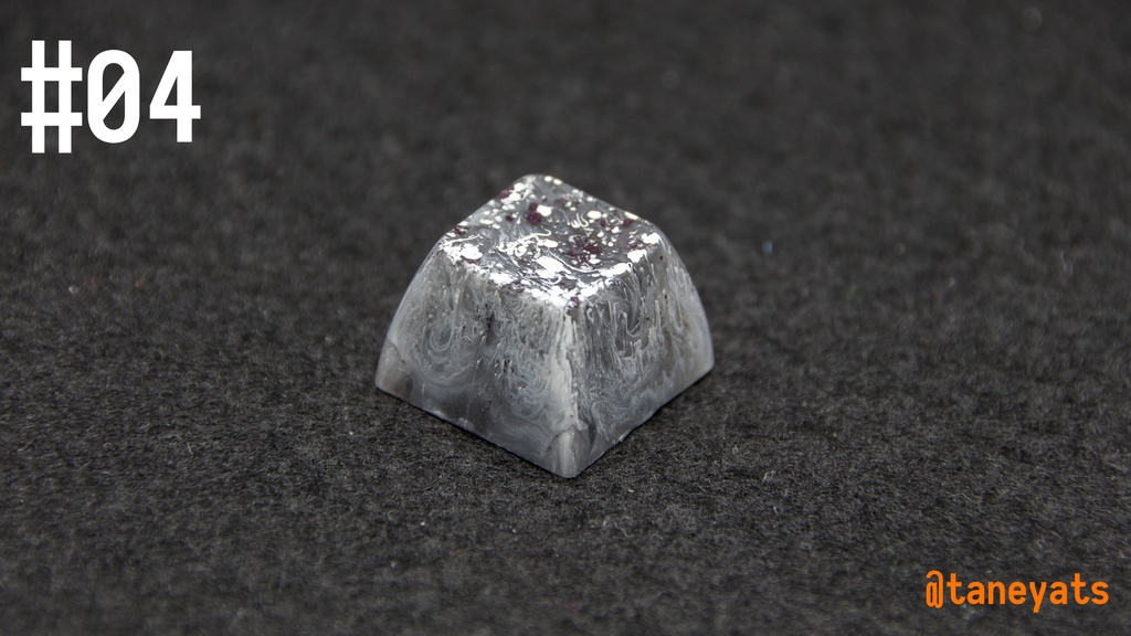 ソリッドレジンアートキーキャップ