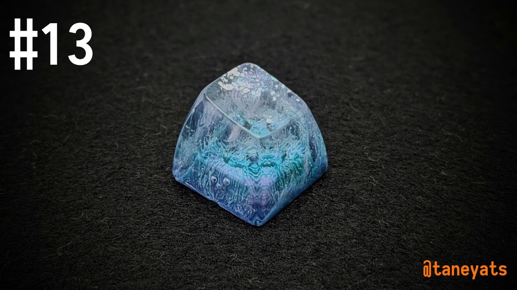 ソリッドレジンアートキーキャップ