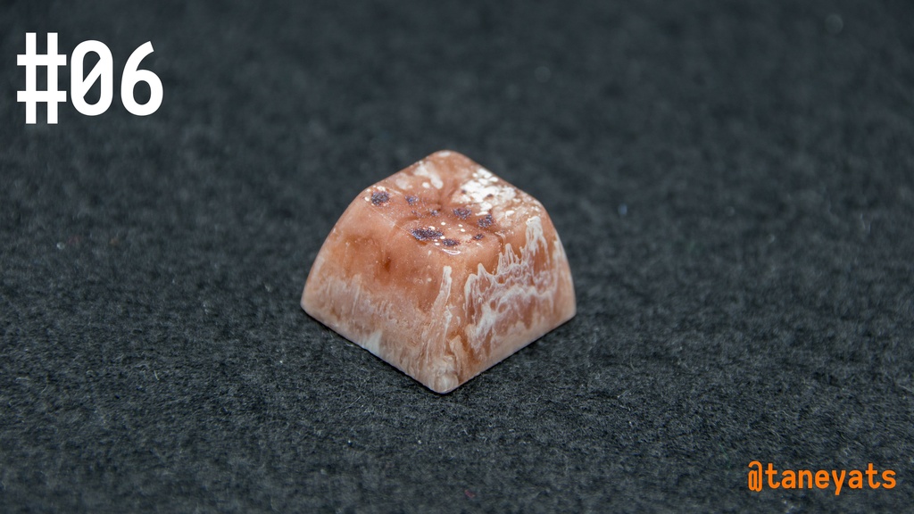 ソリッドレジンアートキーキャップ