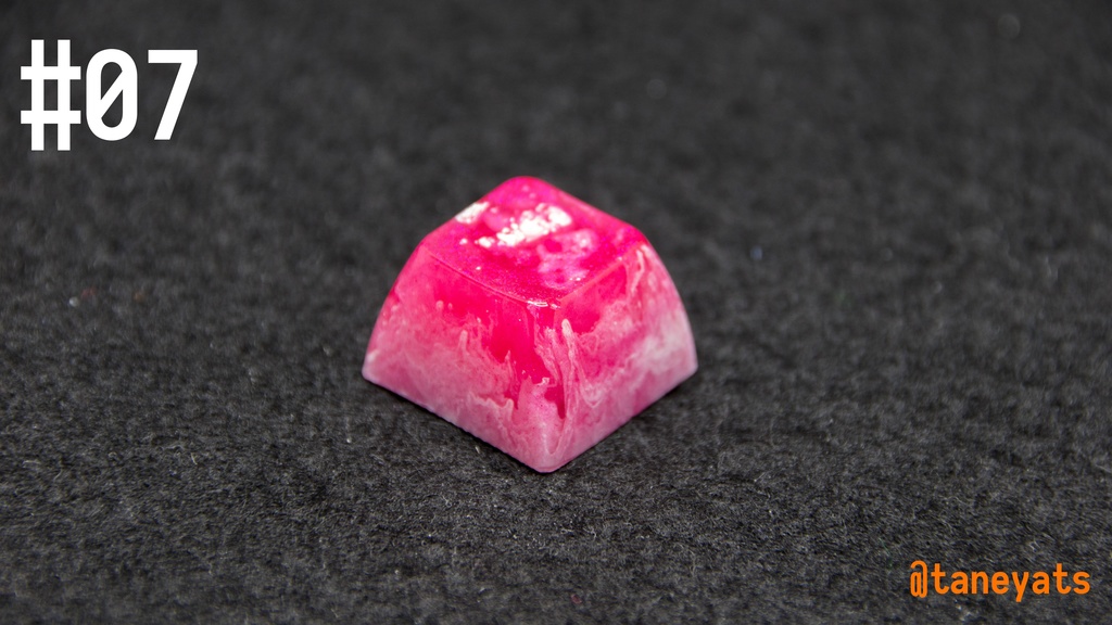 ソリッドレジンアートキーキャップ