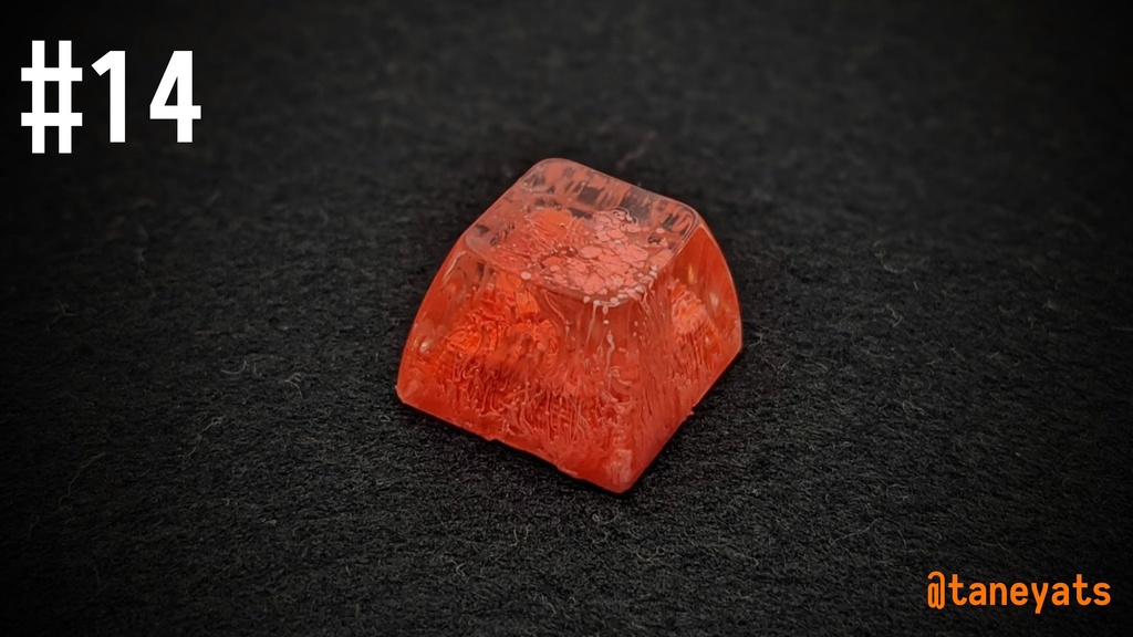 ソリッドレジンアートキーキャップ