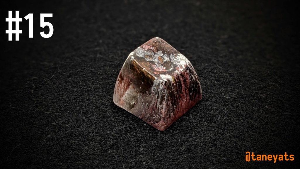 ソリッドレジンアートキーキャップ