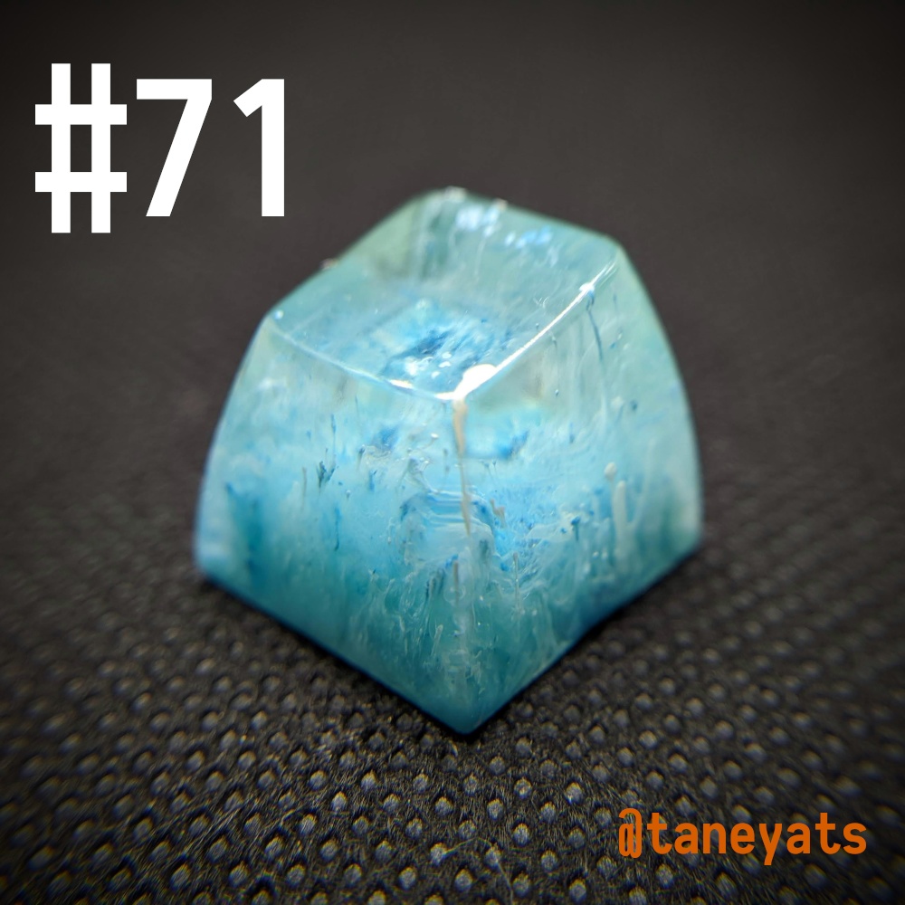 クリアレジンアートキーキャップ