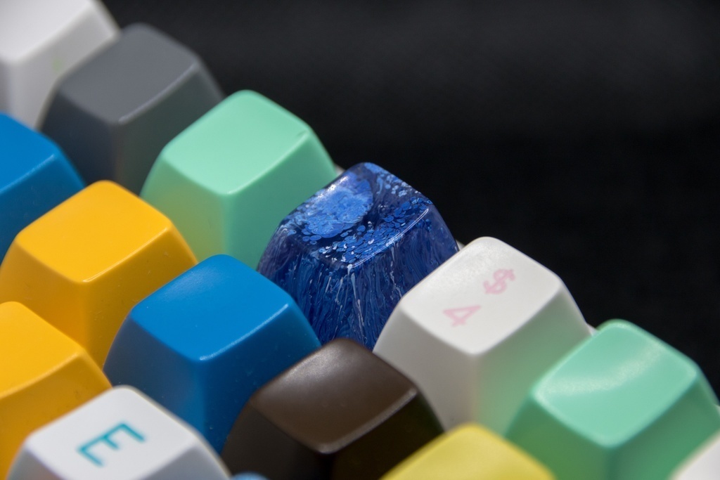 クリアレジンアートキーキャップ