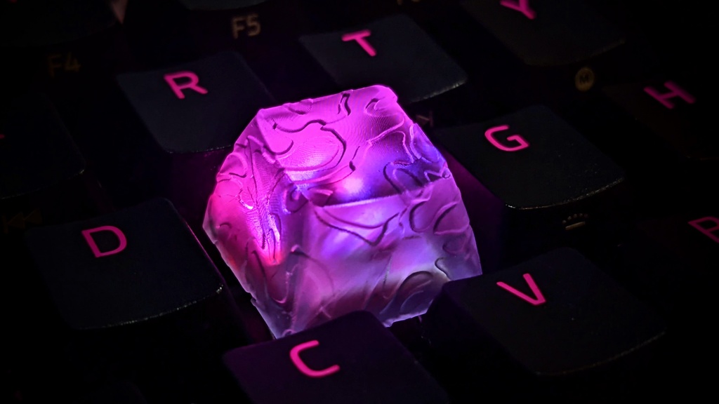 レジンパターンキーキャップ