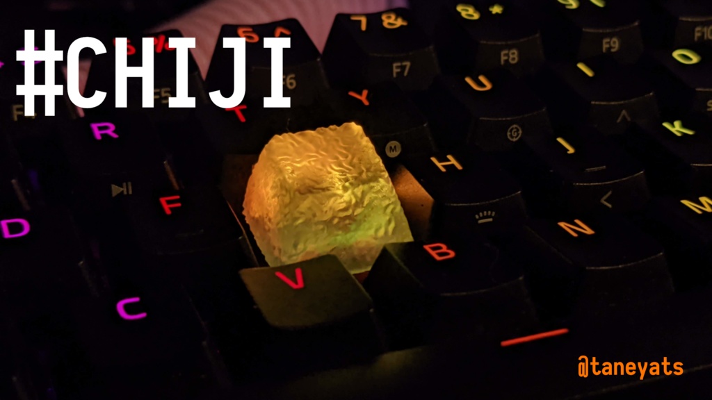 レジンパターンキーキャップ