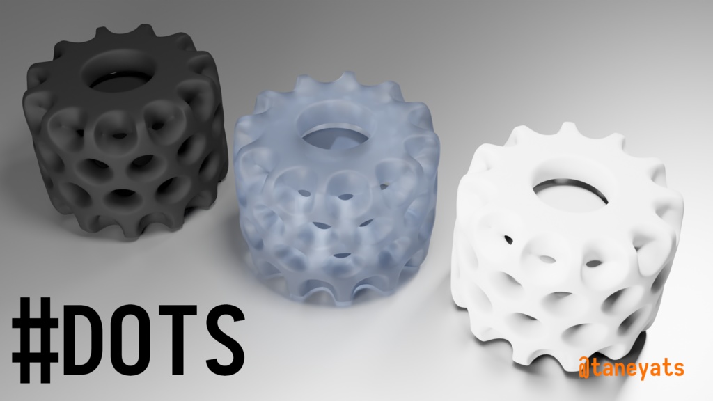 レジンパターンノブ(直径22mm)