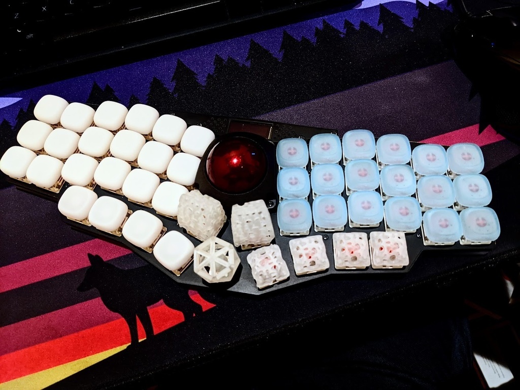 白玉プロファイルキーキャップ