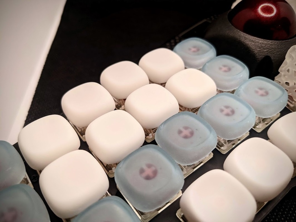 白玉プロファイルキーキャップ